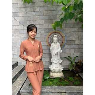 Đồ lam đi chùa- Mẫu thun bà lai