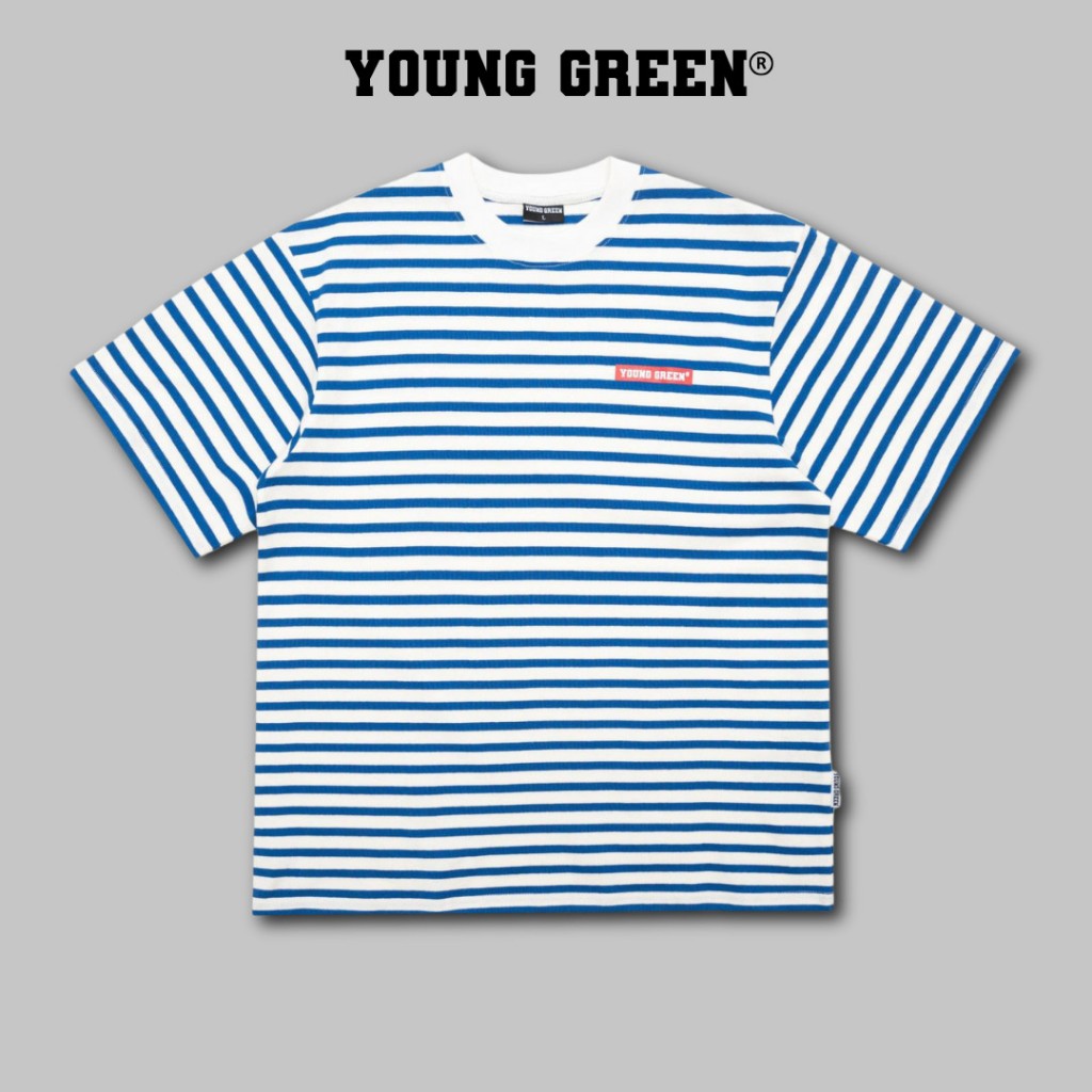 [Hà Nội] Áo Thun Sọc BASIC STRIPED - YOUNG GREEN [ygshop.hanoi]