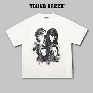Áo thun b.orn pink b.lackpink - young green