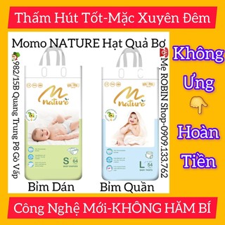 [Mua 4-TặngCHẢOChốngDính]Bỉm Tã Dán/Quần Momo NATURE Hạt Bơ/Momo DIAMOND Hoa Anh Đào(Đủ Size)