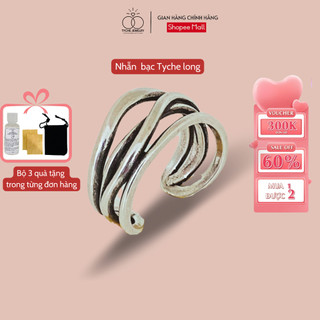 Nhẫn bạc Tyche Long thiết kế đơn giản, Hàn Quốc sản xuất thủ công dành cho cả nam và nữ TYCHE JEWELRY