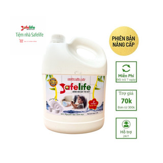[MẪU MỚI KÈM QUÀ TẶNG]Nước rửa bát Sinh học Safelife không hại da tay an toàn da nhạy cảm thân thiện với môi trường 3,8L