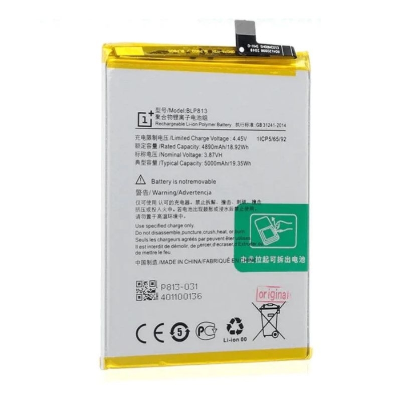 Pin OnePlus Nord N100, OnePlus Nord N200 5G, BLP813 bảo hành 6 tháng