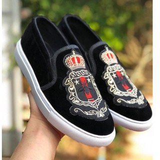 Giày SLIPON Thời Trang Nam Da Nỉ Tuyết Nhung full size 38-43