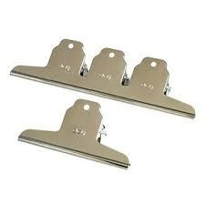 Kẹp giấy bướm inox 76 - 102mm - 145mm, lò xo siêu bền cao cấp