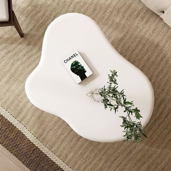 Bàn sofa, bàn decor đám mây gỗ MDF 83x60cm cao 30cm | BigBuy360 - bigbuy360.vn