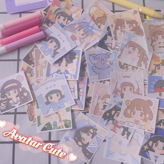 Ivi iko | set 24 sticker avatar cute siêu dễ thương