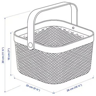 Giỏ đựng đồ quai gỗ
