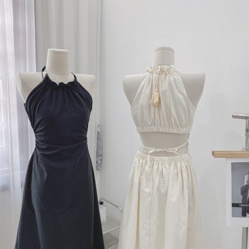 Váy Nữ, Đầm Maxi Cổ Yếm Khoét Eo Đan Dây Sau Tua Rua Hàng 2 Lớp, Váy Đi Biển Dáng Dài Siêu Xinh | BigBuy360 - bigbuy360.vn