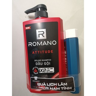 Romano - Dầu gội cao cấp Attitude (đỏ) 650g tặng kèm chai tắm 150g