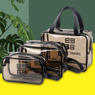 Set 3 túi đựng đồ cá nhân du lịch trong suốt không thấm nước