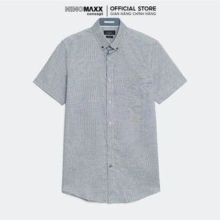 N&M Áo Sơ Mi Nam Tay Ngắn Chấm Bi Slim Fit 1803112