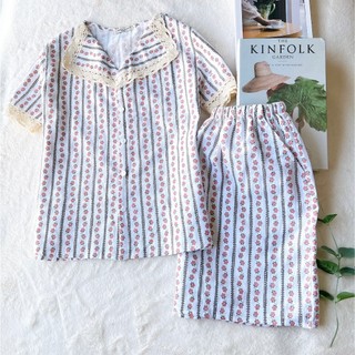 [GIẢM GIÁ]ĐỒ BỘ PIJAMA MẶC NHÀ[Ảnh thật- Hàng thiết kế] vải lụa Hàn Quốc mềm mát