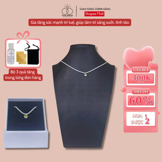 Dây chuyền bạc nữ Tyche Saphire nạm đá ,chốt khóa cao cấp trẻ trung phù hợp đeo đi học, đi chơi,đi làm TYCHE JEWELRY