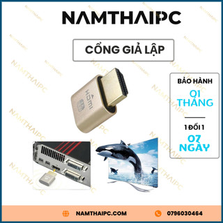 Đầu cắm cổng hdmi giả lập màn hình ảo 4k 3840x2160 60hz