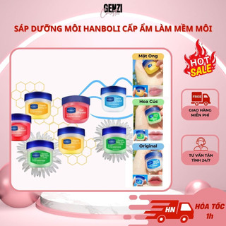 Vasaline dưỡng môi - sáp dưỡng môi hanboli cấp ẩm làm mềm môi, tẩy da chết môi dạng hũ 7g