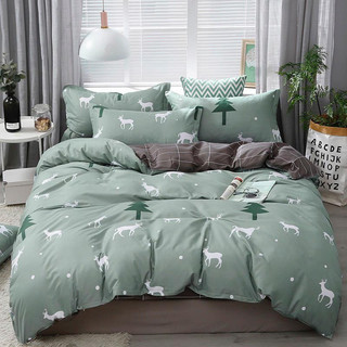Trọn bộ chăn trần bông + ga vỏ gối - chất cotton 3d hàn quốc)