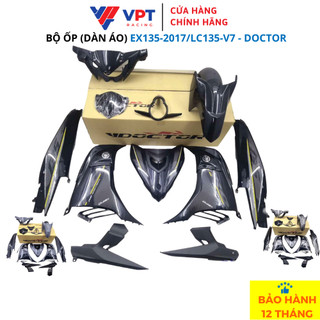 Bộ ốp ex135-2017/ lc135-v7 racing - chính hãng doctor