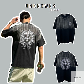 👑 👑-Áo tee Chrom Heart Wash Logo,Áo thun CH cao cấp unisex