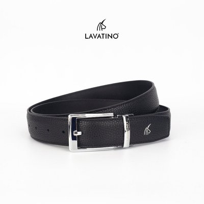 Thắt Lưng Nam Da Bê Cao Cấp Mặt Kim Chính Hãng LAVATINO - MK03D24