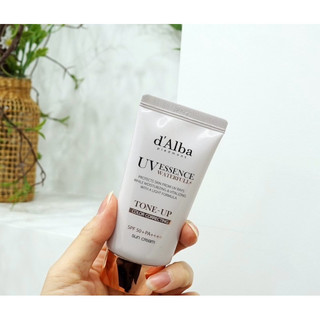 50ml - Kem chống nắng D'Alba phổ rộng nâng tông da Waterfull Tone up Correcting /White Truffle Purple