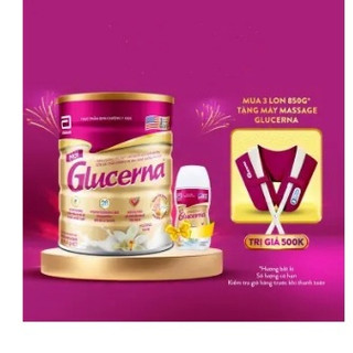 Combo 3 lon glucerna tặng máy massage