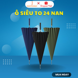 Ô Chính Hãng KAW siêu nhẹ, Dù Cầm Tay Loại To, Cao Cấp, Dễ Dàng Sử Dụng, Loại 24 Nan Thép Kép, Không Gỉ, Siêu Bền