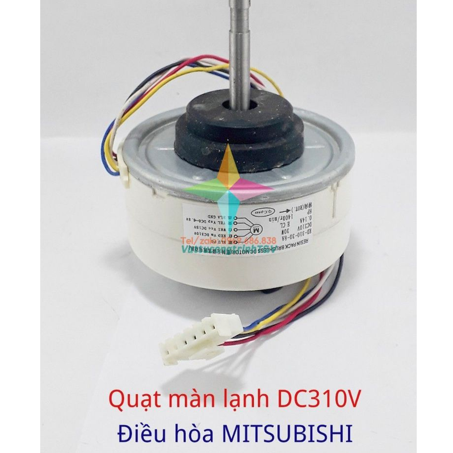 Quạt màn lạnh điều hòa MITSUBISHI Inverter DC310V- 30W-5 dây