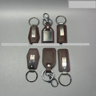 Phôi móc khóa dây da chưa in - màu nâu