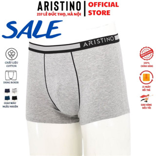 Quần sịp đùi nam Aristino ABX1603 đồ lót lưới xì boxer cotton cao cấp mềm mại co giãn kháng khuẩn khử mùi không kích ứng