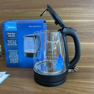 Ấm Siêu Tốc Thủy Tinh Midea MK-18GC (Bình Siêu Tốc, Ấm Đun Siêu Tốc Dung Tích 1.7L, Công Suất 1800W)