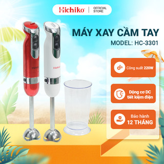 Sinh tố cầm tay Hichiko HC - 3401, Điều khiển bằng núm bấm, Tháo rời vệ sinh dễ dàng