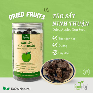 Táo xanh sấy dẻo hũ 500gr vị ngọt tự nhiên, trái cây sấy của thương hiệu Food City Việt Nam