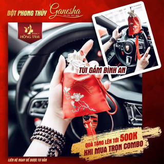Combo bột phong thuỷ ganesha trầm hương xông nhà tẩy uế, tài lộc, may mắn