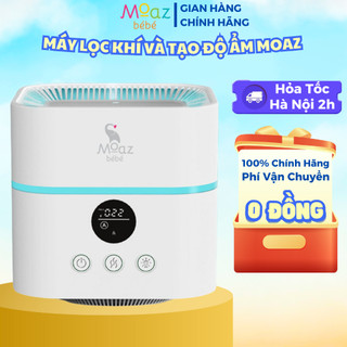 Máy lọc không khí và tạo độ ẩm phòng cho bé Moaz MB – 066 diệt khuẩn bằng đèn UVC led, bảo hành chính hãng 12 tháng