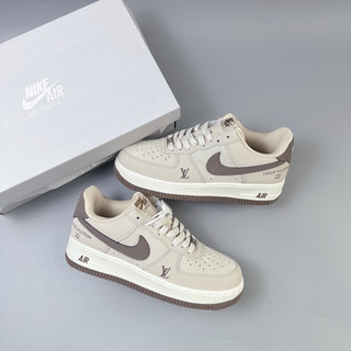 Giày_n.ike ai.r force 1 louis vuitton, giày thể thao nam nữ af1 lv đế nâu giày af1 nâu lv af1 brown lv cao cấp