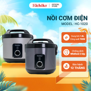 Nồi nấu cơm điện 1.8l hichiko hc - 1020 phù hợp dành cho gia đình 6 - 10 người