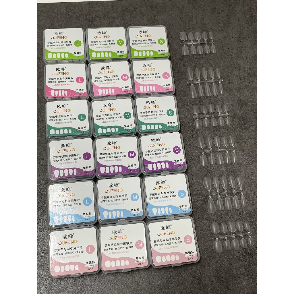 Móng Úp Làm Nailbox Size S-M-L
