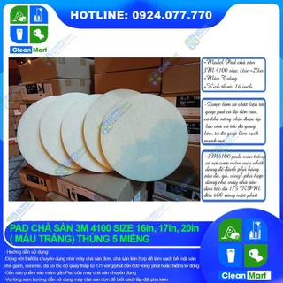 Pad chà sàn 3m 4100 size 16in, 17in, 20in thùng 5 miếng - clean mart