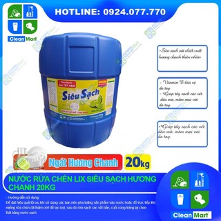 Nước rửa chén lix siêu sạch can 20kg - clean mart