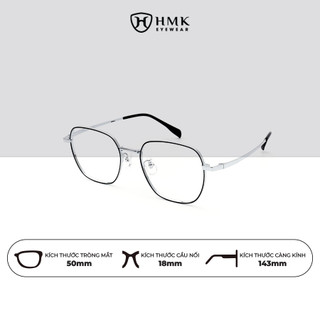 Gọng Kính Cận Chất Liệu Kim Loại Titanium HMK Eyewear Đa Giác Tinh Tế Sang Trọng - KL6380