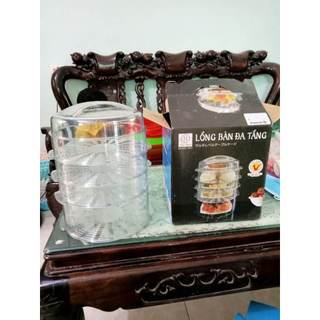 Lồng bàn trong suốt 5 tầng nhựa việt nhật