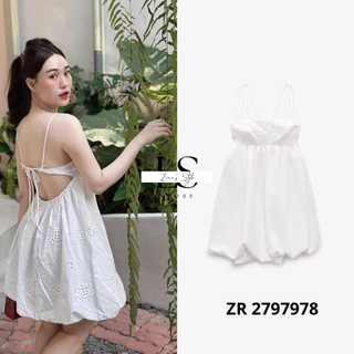Đầm thêu khoét lưng TQXK tiểu thư trẻ trung sexy gợi cảm thanh lịch | Order