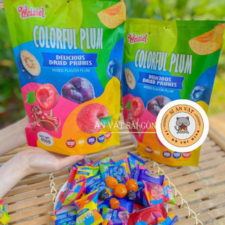 Túi 408g kẹo ô mai colorful plums mix vị siêu hot - hàng mới về
