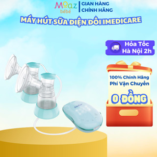 Máy hút sữa điện đôi Imedicare IBP-8D Màn hình LED cảm ứng chống nước 3 chế độ massage - Bảo hành chính hãng 24 hãng