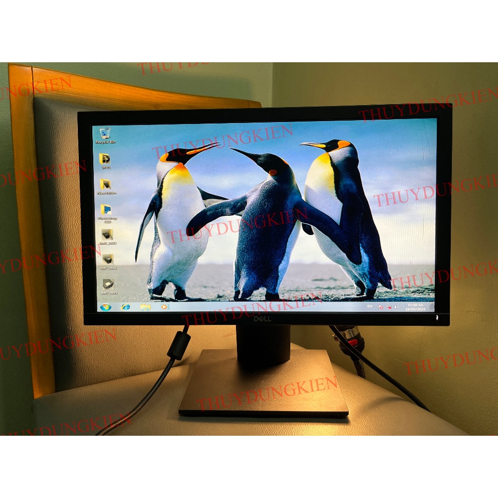 Màn hình 20 inch dùng cho máy tính để bàn, hãng DELL, model E2020H, hàng đã qua sử dụng