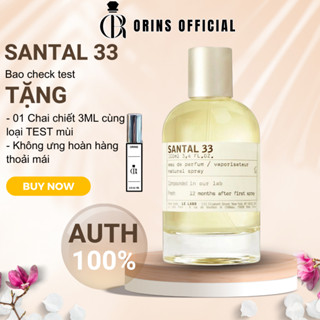 Nước Hoa Nam Nữ Le labo Santal 33 Auth Thơm Lâu Bền Mùi Cao Cấp Hương Gỗ Trầm Ấm Sang trọng
