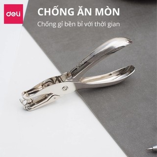 Kìm bấm đuc lỗ giấy Deli-Dụng cụ bấm lỗ giấy cầm tay Delo