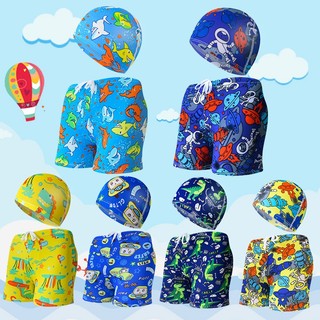 Set đồ bơi cho bé trai Quần bơi kèm mũ(nón) bơi từ 3-6 tuổi | Bảo An shop