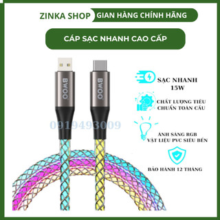 Cáp Sạc Nhanh Usb To Tyc  BWOO 3A Cho samssung oppo xiaomi huawei cổng sạc USb to TYC Bảo Hành 12 Tháng ZINKA